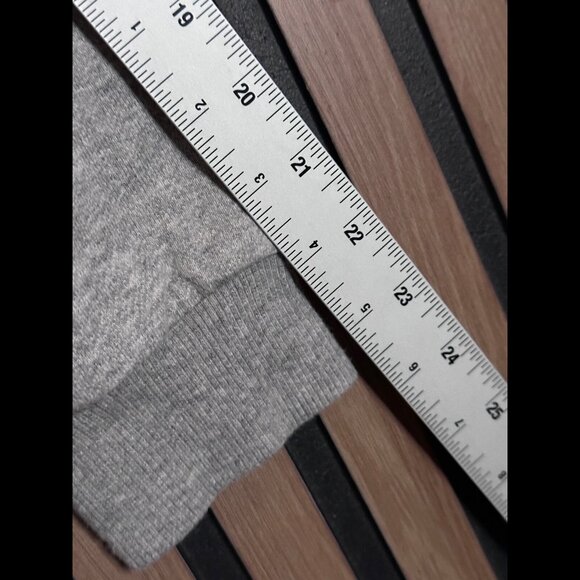 A.L.C. Sweater XS Womens Gray One Cold Shoulder French Terry Hoodie Pullover - Picture 5 of 7